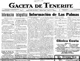 prensa histórica Gaceta de Tenerife esgecan